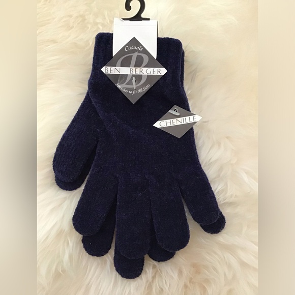 NWT Ben Berger Casuals (@1 of 4 pair)luxury collection stretch chenille gloves - Picture 2 of 9